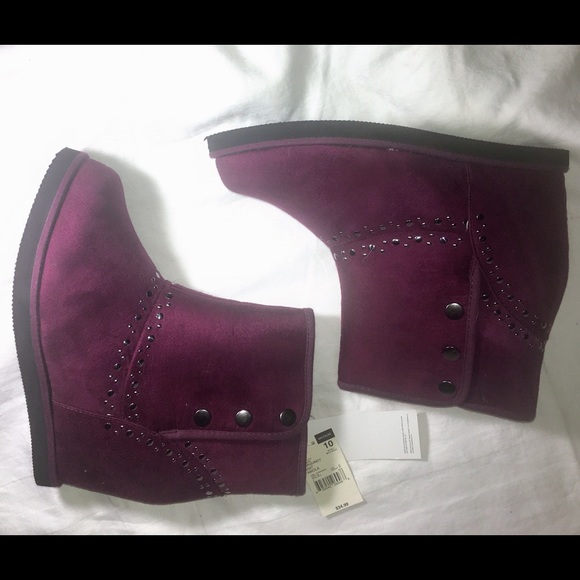 Dream out Loud Ankle burgundy Boots by Selena Gomez size 10 - Picture 7 of 12